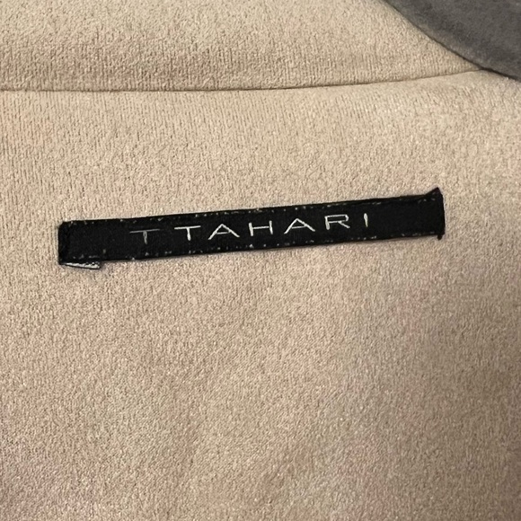 Tahari Cream Seude Style Jacket - Picture 2 of 4